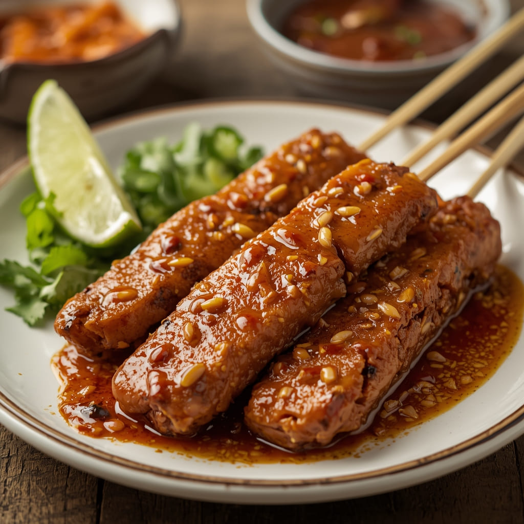 Sate Kulit Ayam Goreng di Warteg Warmo Tebet